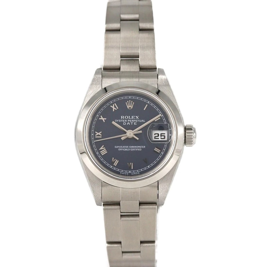 ROLEX OYSTER PERPETUAL DATE STAINLESS STEEL MECHANICAL AUTOM WATCH: Rolex Oyster Perpetual Date Stainless Steel Mechanical Autom Watch Brand: ROLEx Type/Style: Wrist watch Material: Case: Stainless Steel Breath: Stainless Steel Color: Dial color: Blue/Small Roman