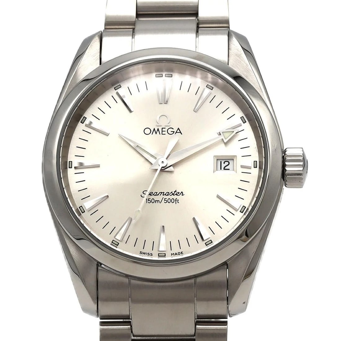 OMEGA SEAMASTER AQUA TERRA STAINLESS STEEL QUARTZ WATCH: Omega Seamaster Aqua Terra Stainless Steel Quartz Watch Brand: OMEGA Type/Style: Wrist watch Material: Case: Stainless Steel Breath: Stainless Steel Color: Dial Color: Silver Size: Case diameter: