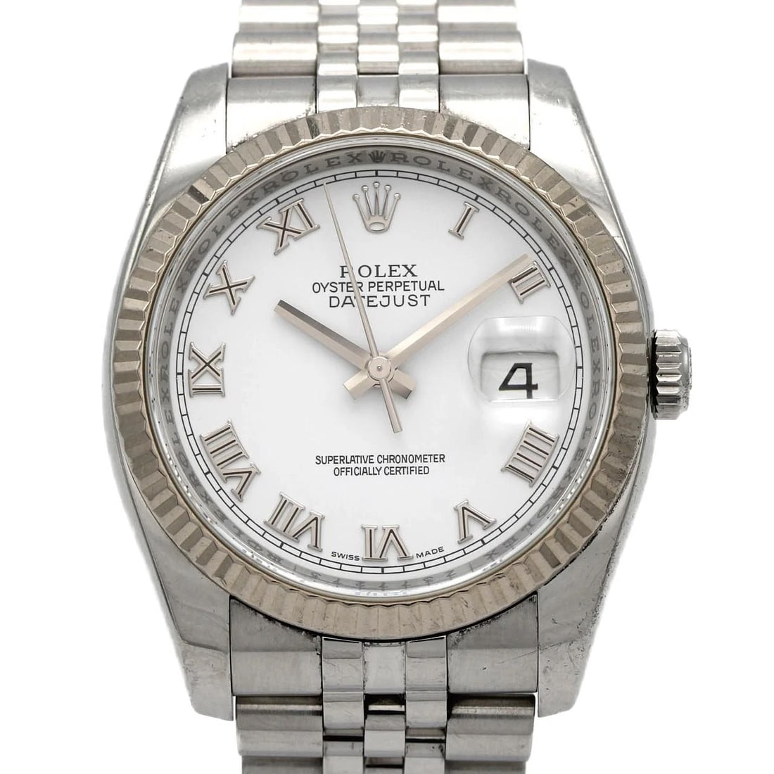 ROLEX DATEJUST SSXWG MECHANICAL WATCH: Rolex Datejust SSxWG Mechanical Watch Brand: ROLEx Type/Style: Wrist watch Material: Case: Stainless steel x white gold Bracelet: Stainless steel Color: Dial color: White/Roman Size: Case diameter: Ap