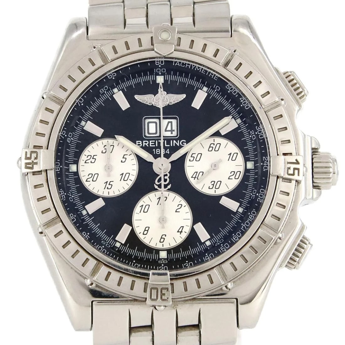 BREITLING CROSSWIND SP STAINLESS WATCH: Breitling Crosswind SP Stainless Watch Brand: BREITLING Type/Style: Wrist watch Material: Case: Stainless Steel Breath: Stainless Steel Color: Dial color: Black, Silver Size: Case diameter approx.: