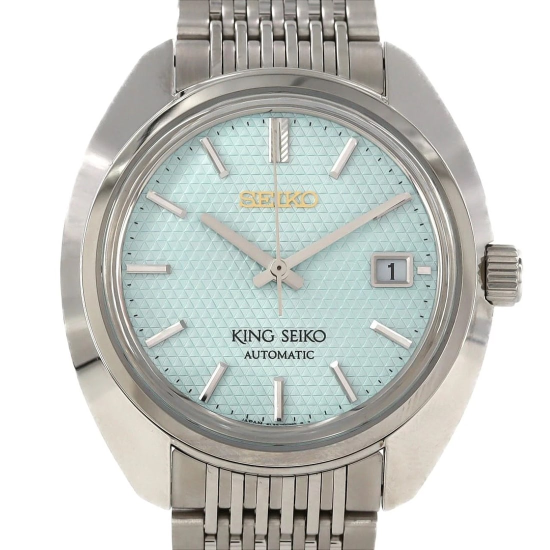 SEIKO KING SEIKO LIMITED STAINLESS STEEL MECHANI WATCH: Seiko King Seiko LIMITED Stainless Steel Mechani Watch Brand: SEIKO Type/Style: Wrist watch Material: Case: Stainless Steel Breath: Stainless Steel Color: Dial color: Light blue-green Size: Case