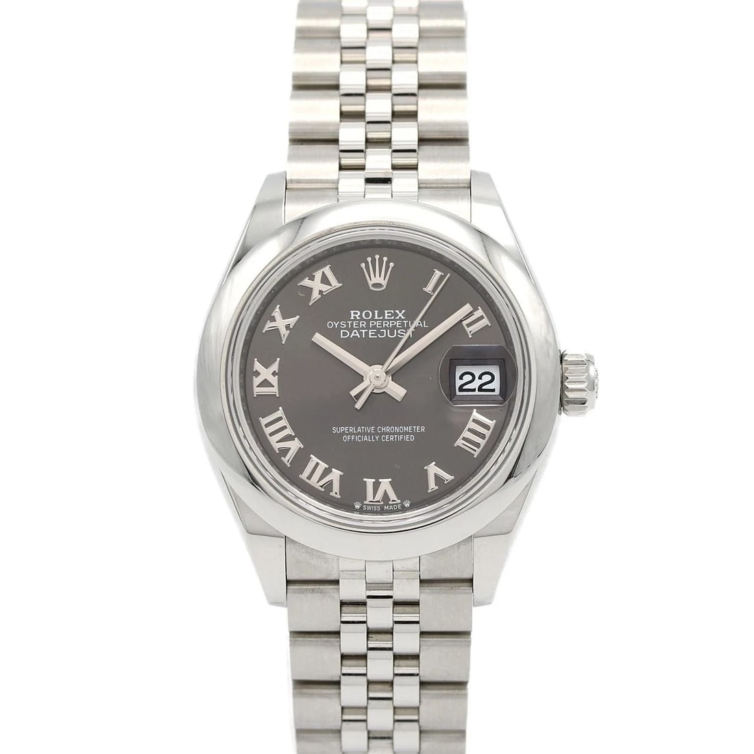 ROLEX DATEJUST STAINLESS STEEL MECHANICAL AUTOMATIC WATCH: Rolex Datejust Stainless Steel Mechanical Automatic Watch Brand: ROLEx Type/Style: Wrist watch Material: Case: Stainless Steel Breath: Stainless Steel Color: Dial color: Dark gray/Roman Size: Case