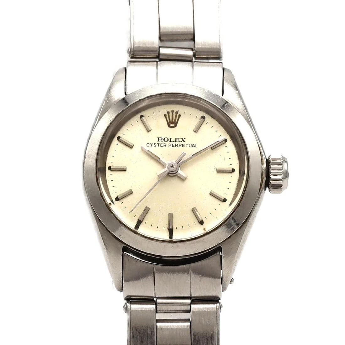 ROLEX OYSTER PERPETUAL STAINLESS WATCH: Rolex Oyster Perpetual Stainless Watch Brand: ROLEx Type/Style: Wrist watch Material: Case: Stainless Steel Breath: Stainless Steel Color: Dial Color: Silver Size: Case diameter: Approx. 25mm Max