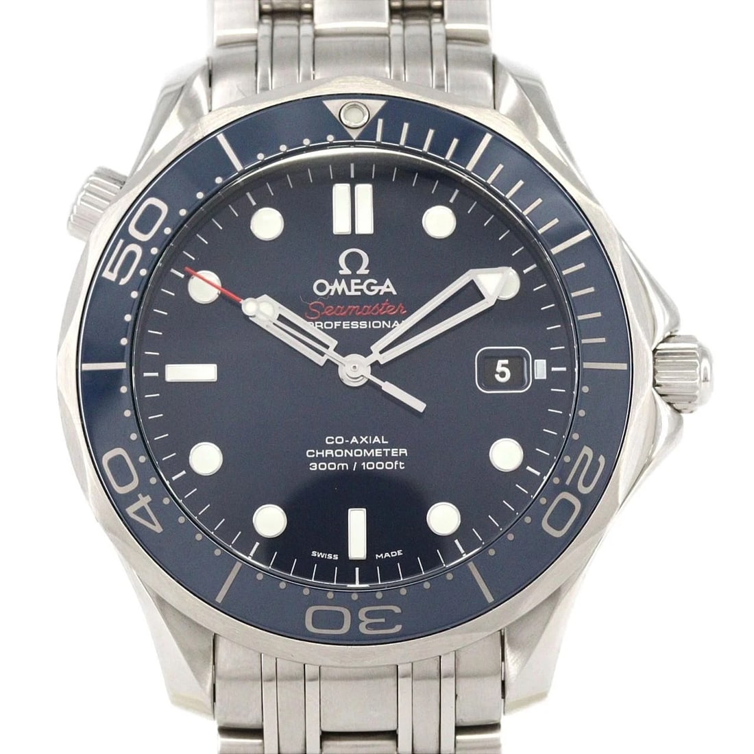 OMEGA SEAMASTER DIVER STAINLESS STEEL WATCH: Omega Seamaster Diver Stainless Steel Watch Brand: OMEGA Type/Style: Wrist watch Material: Case: Stainless Steel Breath: Stainless Steel Color: Dial color: Blue Size: Case diameter: Approx. 41 mm Max