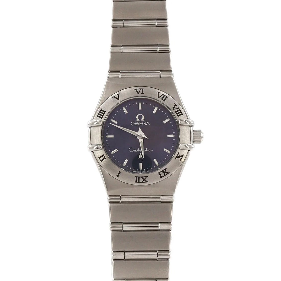 OMEGA CONSTELLATION MINI STAINLESS STEEL QUARTZ WATCH: Omega Constellation Mini Stainless Steel Quartz Watch Brand: OMEGA Type/Style: Wrist watch Material: Case: Stainless Steel Breath: Stainless Steel Color: Dial color: Gray Size: Case diameter: Approx.