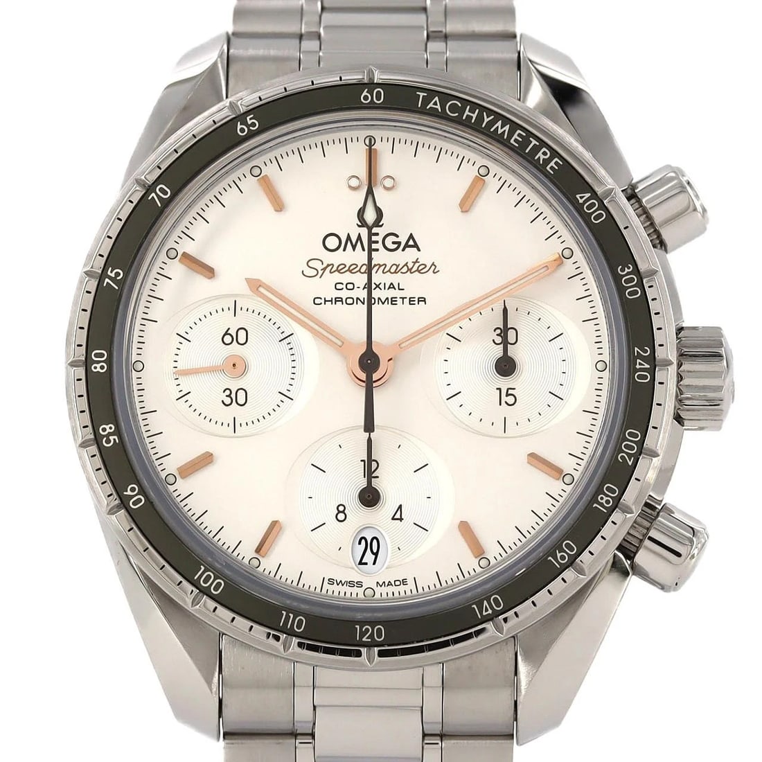OMEGA SPEEDMASTER STAINLESS STEEL MECHANICA WATCH: Omega Speedmaster Stainless Steel Mechanica Watch Brand: OMEGA Type/Style: Wrist watch Material: Case: Stainless Steel Breath: Stainless Steel Color: Dial Color: Silver Size: Case diameter: Approx.