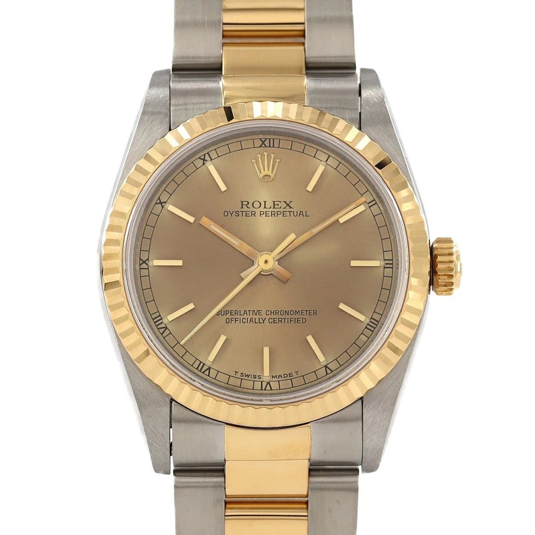 ROLEX OYSTER PERPETUAL SSXYG MECHANICAL AUTOMATIC WATCH: Rolex Oyster Perpetual SSxYG Mechanical Automatic Watch Brand: ROLEx Type/Style: Wrist watch Material: Case: Stainless steel x yellow gold Bracelet: Stainless steel x yellow gold Color: Dial color: