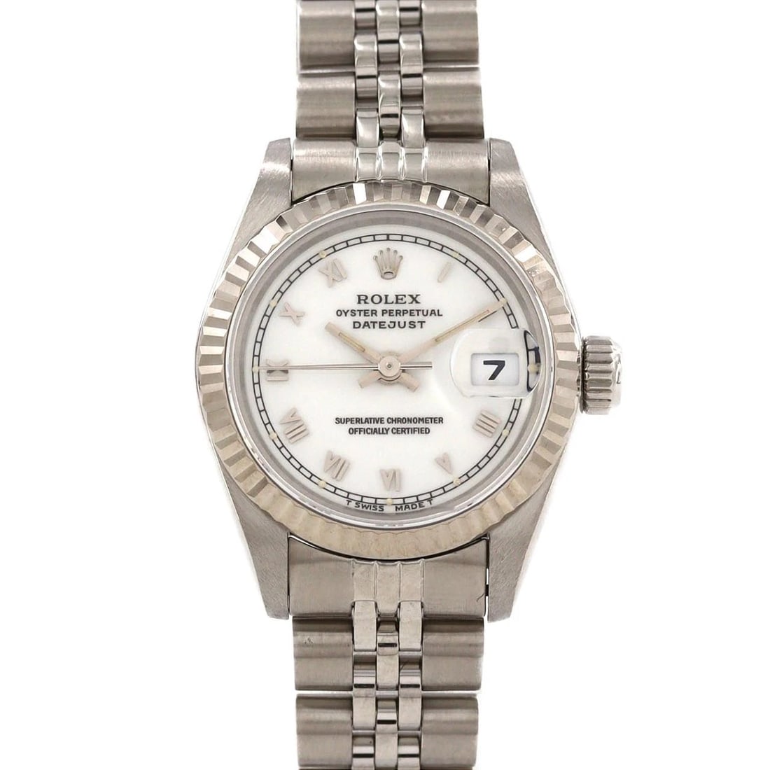ROLEX DATEJUST SSXWG MECHANICAL AUTOMATIC WATCH: Rolex Datejust SSxWG Mechanical Automatic Watch Brand: ROLEx Type/Style: Wrist watch Material: Case: Stainless steel x white gold Bracelet: Stainless steel Color: Dial color: White/Small Roman