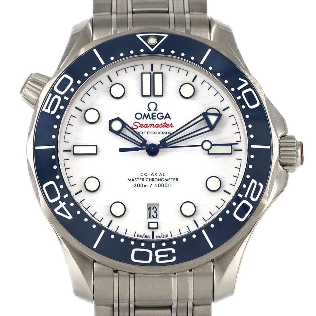 OMEGA SEAMASTER DIVER OLYMPIC WATCH: Omega Seamaster Diver Olympic Watch Brand: OMEGA Type/Style: Wrist watch Material: Case: Stainless Steel Breath: Stainless Steel Color: Dial Color: White Size: Case diameter: Approx. 42 mm Max wrist