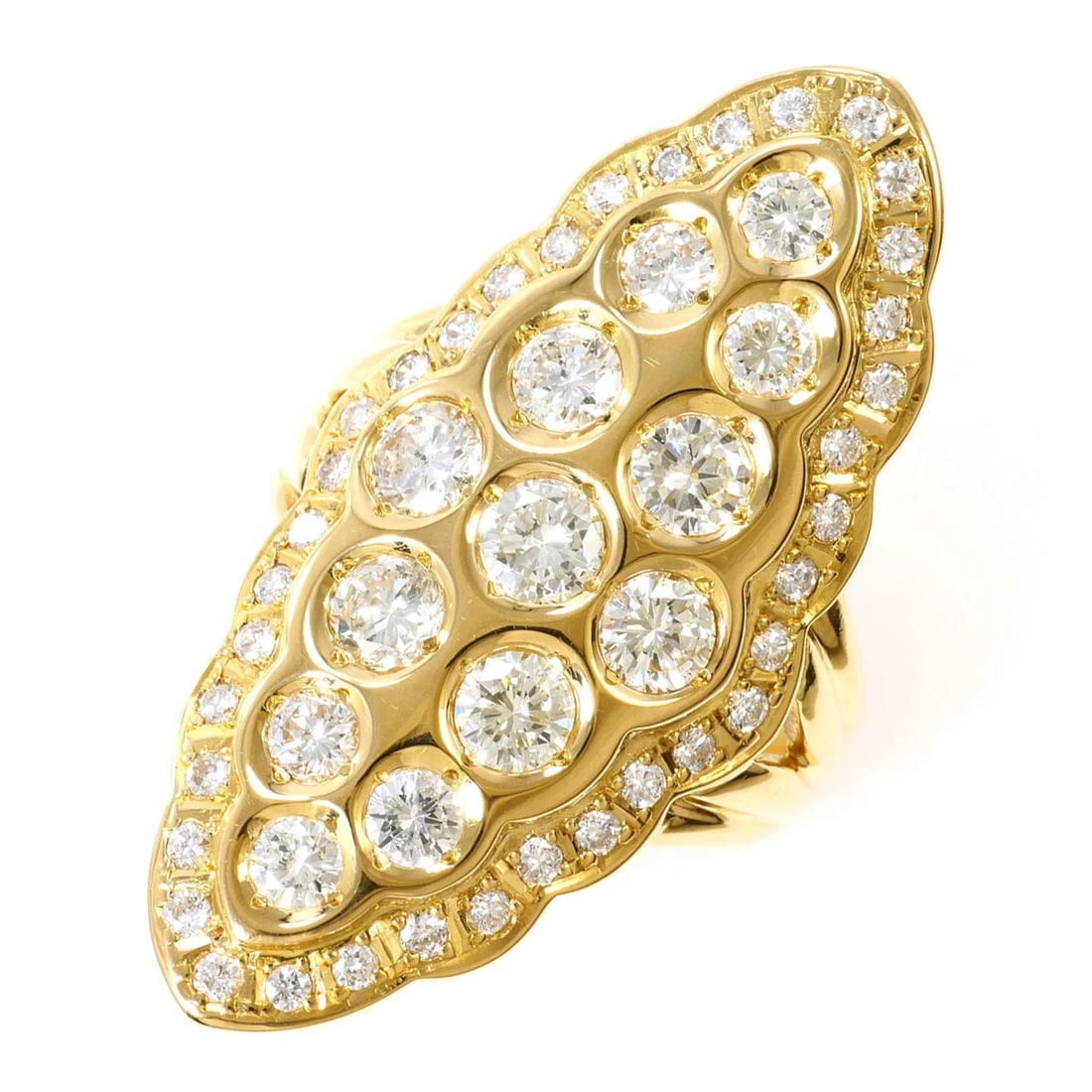18K YELLOW GOLD RING: 18K Yellow Gold Ring Brand: Unbranded Type/Style: Band ring Material: Yellow gold (18K), Main Stone Natural Color: Yellow gold Size: US 6 Accessories: None Accessories Notice: When purchasing
