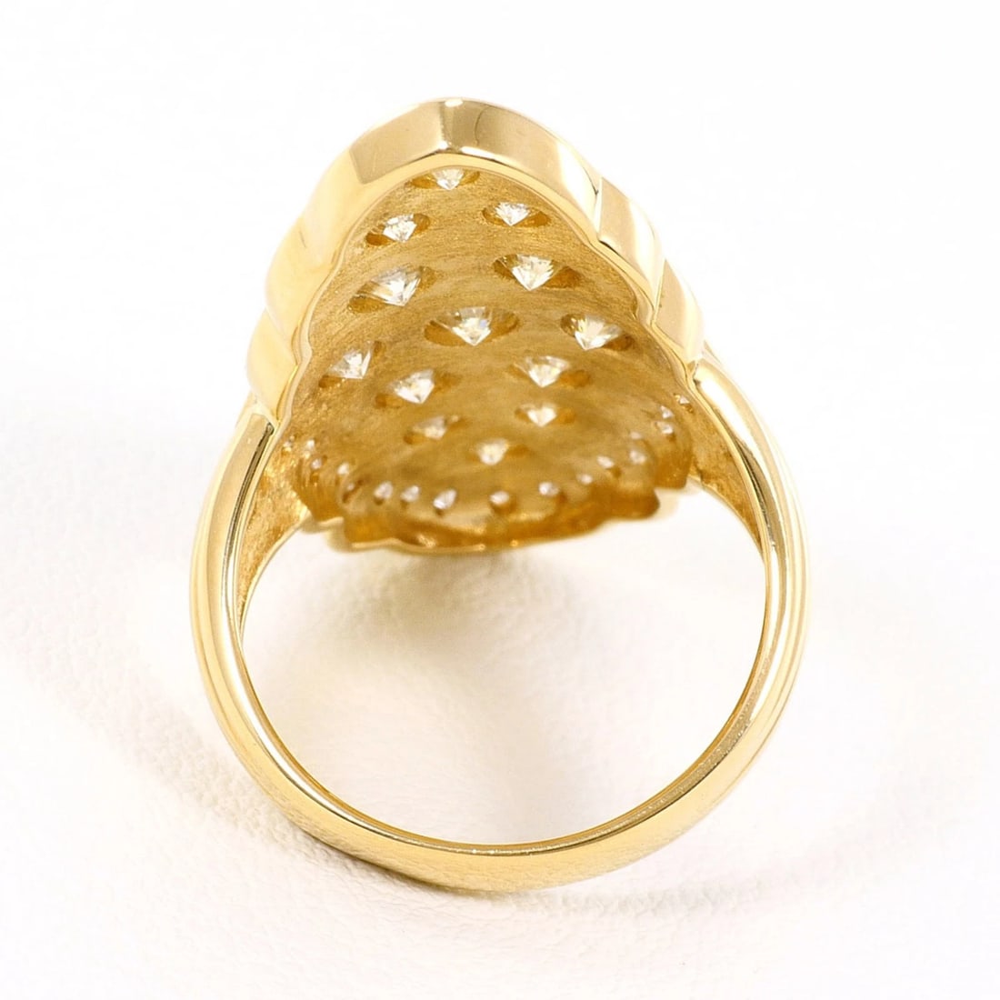 18K YELLOW GOLD RING - 4