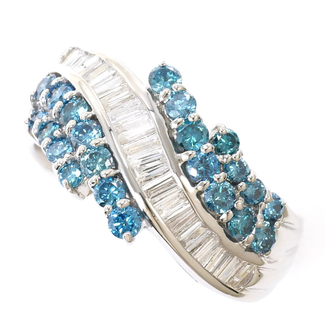 PT900 PLATINUM RING: PT900 Platinum Ring Brand: Unbranded Type/Style: Band ring Material: Platinum 900, Main Stone Natural Color: Blue, Platinum Size: US 5 Accessories: None Accessories Notice: When purchasing pre-owned