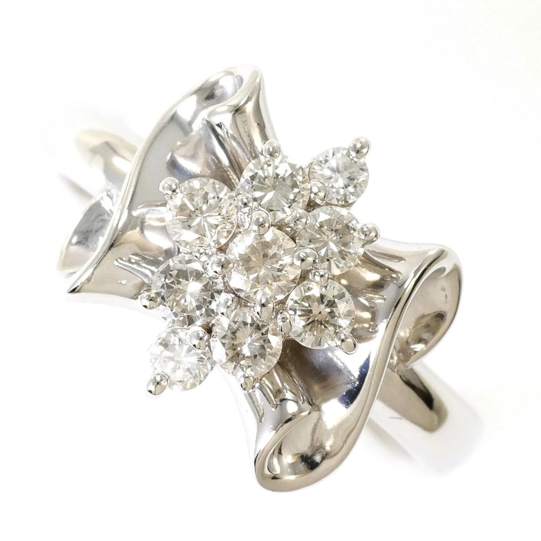 PT900 PLATINUM RING: PT900 Platinum Ring Brand: Unbranded Type/Style: Band ring Material: Platinum 900, Main Stone Natural Color: Platinum Size: US 6.5 Accessories: None Accessories Notice: When purchasing pre-owned