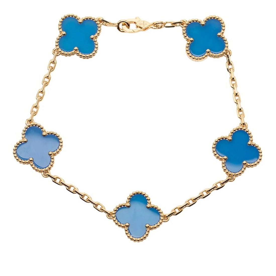 VAN CLEEF & ARPELS ALHAMBRA BRACELET: Van Cleef & Arpels Alhambra Bracelet Brand: Van Cleef & Arpels Type/Style: Charm bracelet Material: Yellow gold (18K), Color: Yellow gold Size: Length: 17cm / 6.69'' Accessories: None Acce