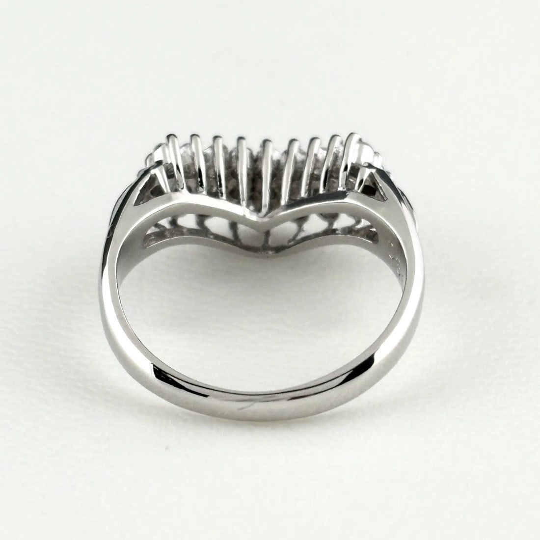 MELEE DIAMOND DESIGN RING PLATINUM RING DIAMOND - 2