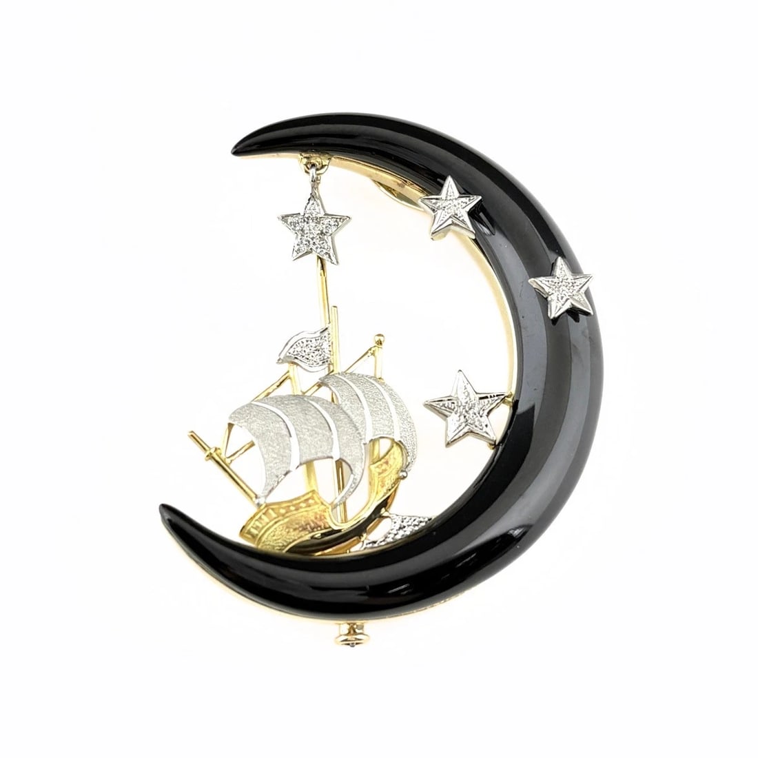 NOBUKO ISHIKAWA AS TIME YG PLATINUM MELEE DIAMOND: Nobuko Ishikawa As Time Yg Platinum Melee Diamond Brand: NOBUKO ISHIKAWA Type/Style: Pendant Head Material: Pt900, Main Stone Natural Color: YG Size: 47.3x36.1mm(1.9") Accessories: None Accessories