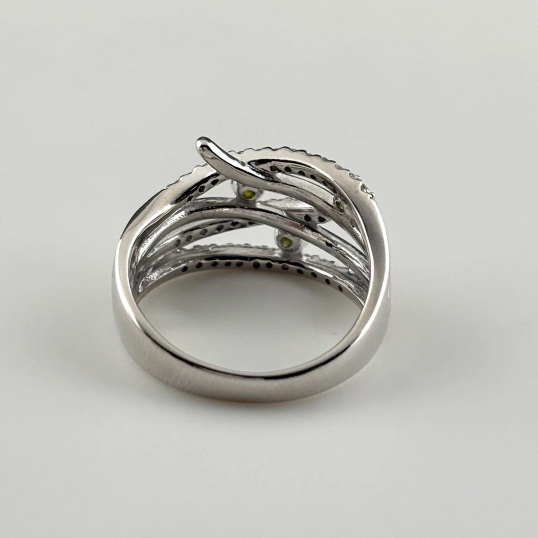 MELEE DIAMOND DESIGN RING WG RING 18K - 3