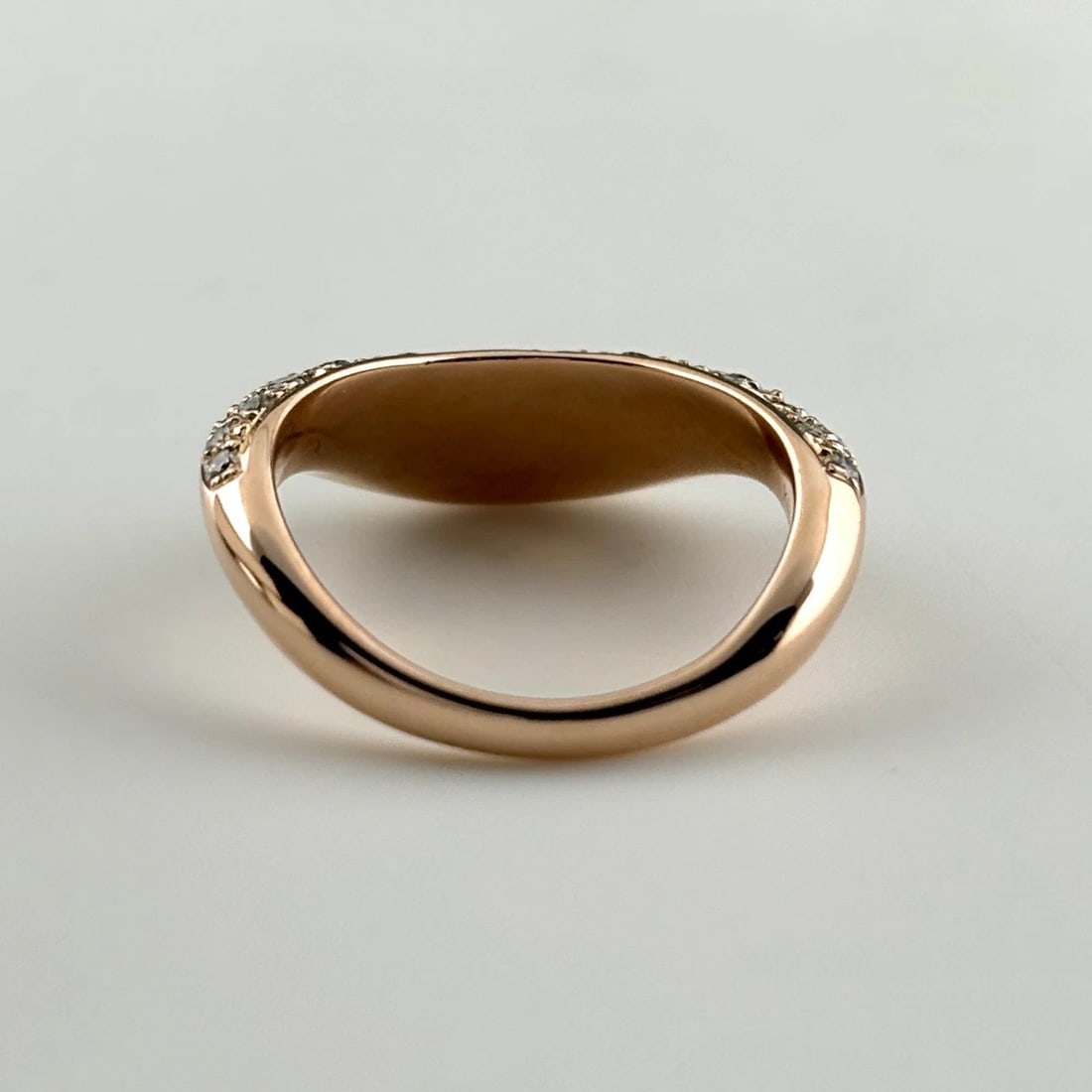 MELEE DIAMOND DESIGN RING PG RING 18K - 2