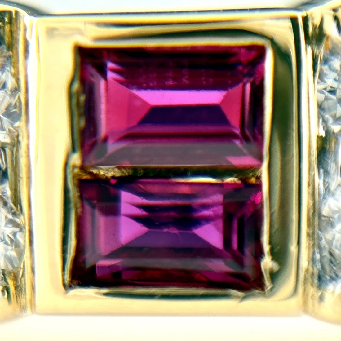 RUBY DESIGN RING YG RING MELEE DIAMOND RING - 2