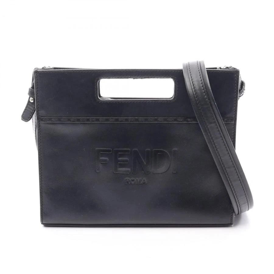 FENDI BAG: SHOPPER SMALL BLACK: FENDI Bag: Shopper Small Black Brand: FENDI Type/Style: Shoulder Bag Material: Exterior Material Leather Color: Exterior Color Black Size: (approx. W9.4 ? H6.1 ? D1.4 inch) Accessories: None