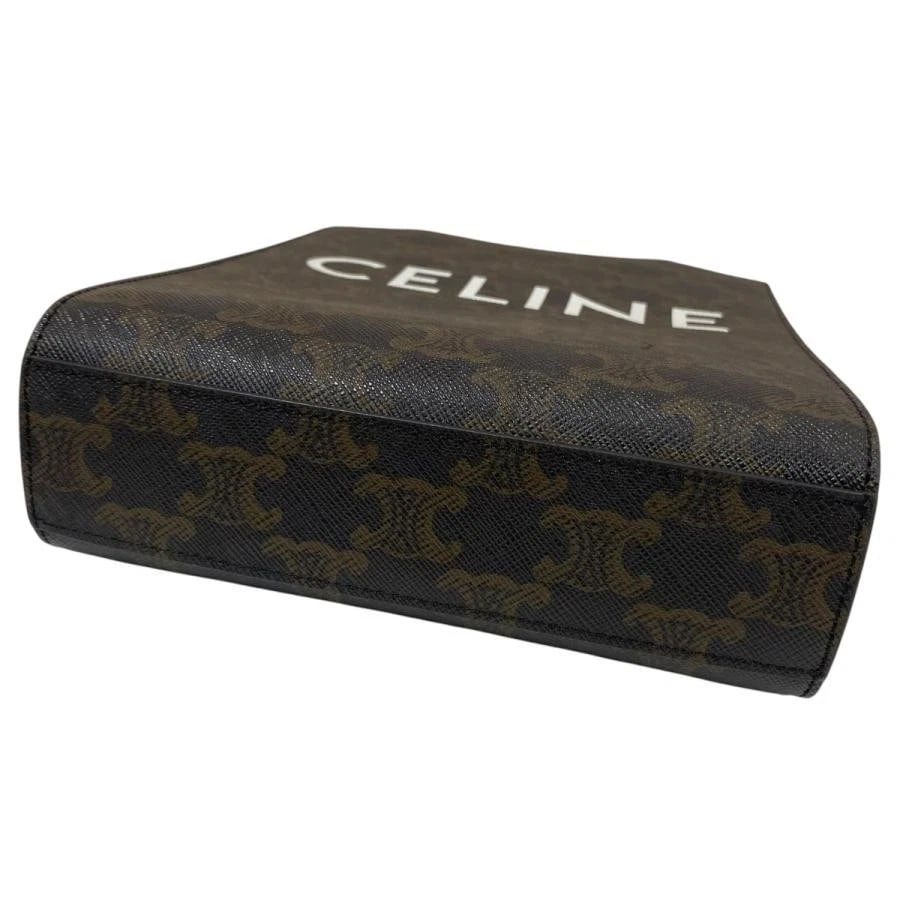 CELINE BAG: TRIOMPHE MINI VERTICAL CAB BROWN - 4