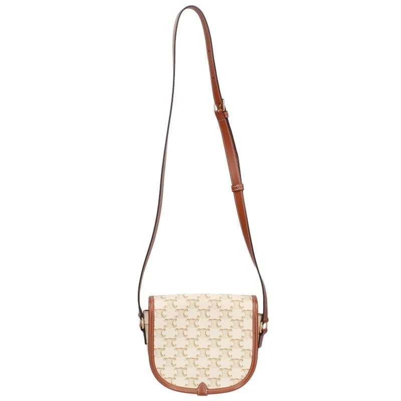 CELINE BAG: FALCO TRIOMPHE PATTERN BEIGE BROWN - 2