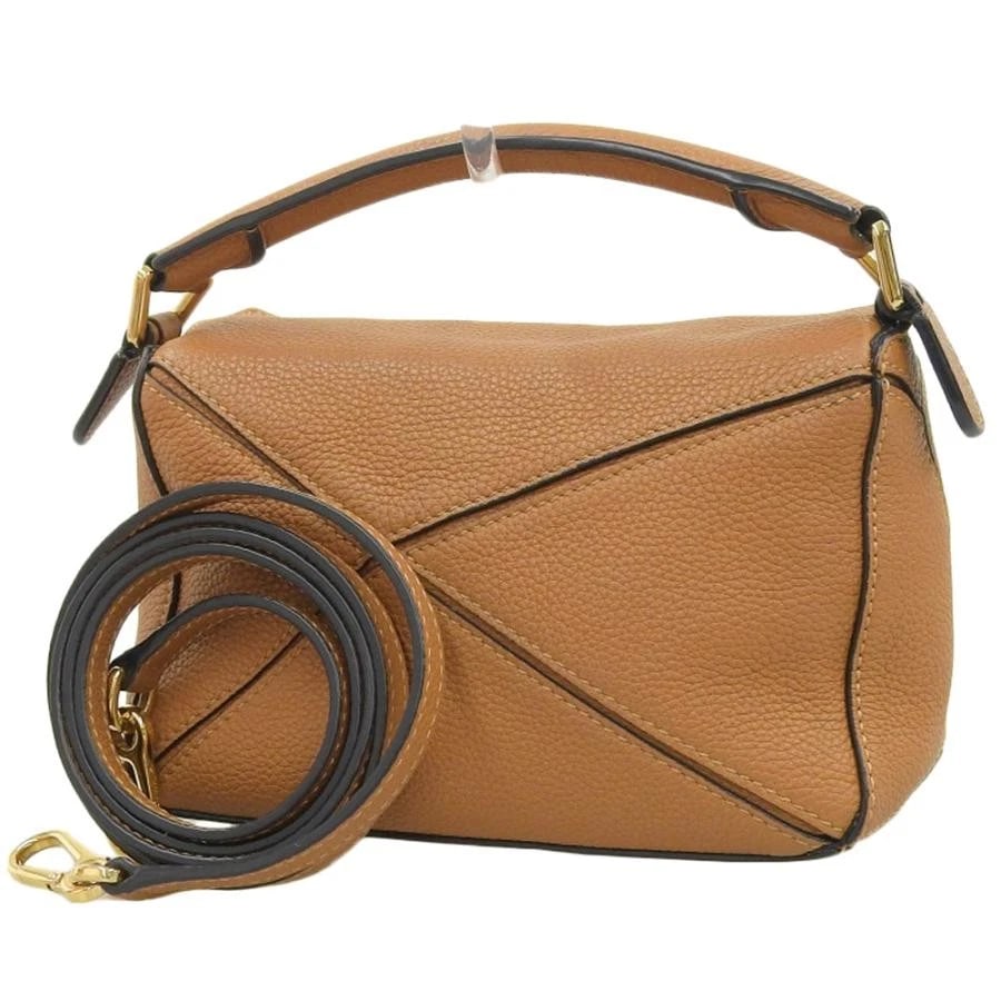 LOEWE BAG: PUZZLE MINI LIGHT BROWN - 2