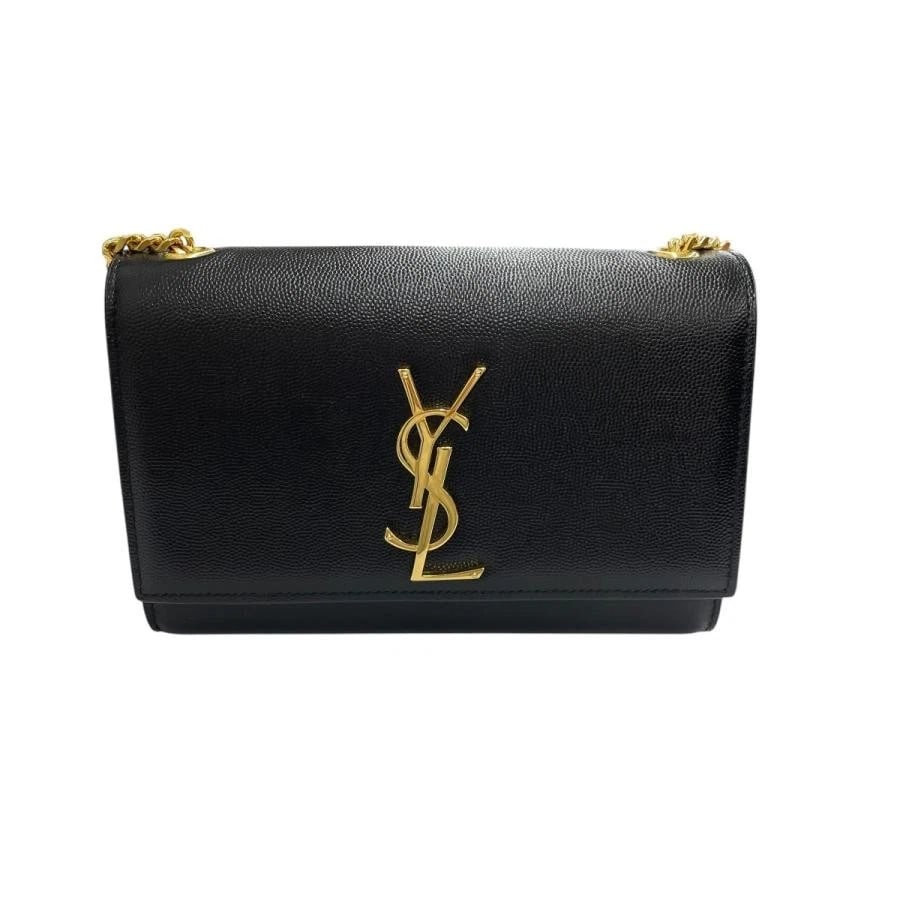 SAINT LAURENT BAG: KATE SMALL CHAIN SHOULDER BLACK: SAINT LAURENT Bag: Kate Small Chain Shoulder Black Brand: Saint Laurent Paris Type/Style: Shoulder Bag Material: Exterior Material Leather Color: Exterior Color Black Size: (approx. W7.9 ? H5.5 ? D1.2