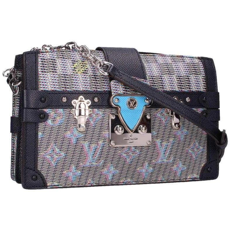 LOUIS VUITTON BAG: PETITE MALLE MONOGRAM LV POP: LOUIS VUITTON Bag: Petite Malle Monogram LV Pop Brand: LOUIS VUITTON Type/Style: Shoulder Bag Material: Exterior Material Canvas Color: Exterior Color Gray Size: (approx. W8.5 ? H5.7 ? D0.6 inch)