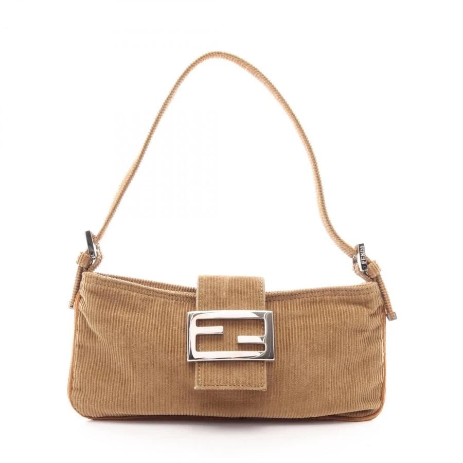 FENDI BAG: MAMMA BUCKET KHAKI: FENDI Bag: Mamma Bucket Khaki Brand: FENDI Type/Style: Shoulder Bag Material: Exterior Material Corduroy Color: Exterior Color Khaki Size: (approx. W9.4 ? H4.7 ? D0.6 inch) Accessories: None