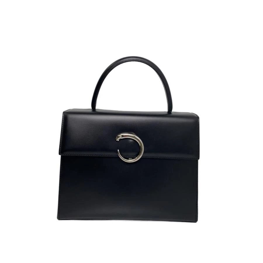 CARTIER BAG: HANDBAG BLACK: CARTIER Bag: Handbag Black Brand: Cartier Type/Style: Shoulder Bag Material: Exterior Material Leather Color: Exterior Color Black Size: (approx. W11.0 ? H8.3 ? D3.1 inch) Accessories: None