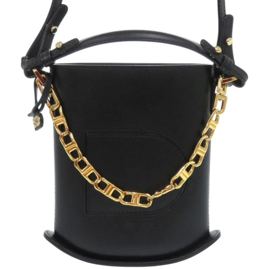 DELVAUX BAG: PIN TOY ECLAT NOIR: DELVAUx Bag: Pin Toy Eclat Noir Brand: DELVAUx Type/Style: Crossbody Material: Exterior Material Leather Color: Exterior Color Black Size: (approx. W5.9 ? H6.3 ? D2.4 inch) Accessories: None <