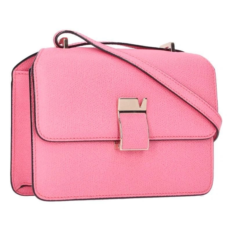 VALEXTRA BAG: NOLO SMALL CROSSBODY PINK: VALExTRA Bag: Nolo Small Crossbody Pink Brand: Valextra Type/Style: Crossbody Material: Exterior Material Leather Color: Exterior Color Pink Size: (approx. W7.3 ? H5.5 ? D2.6 inch) Accessories: None