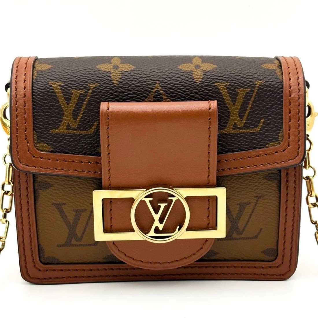 LOUIS VUITTON BAG: PICO DAUPHINE: LOUIS VUITTON Bag: Pico Dauphine Brand: LOUIS VUITTON Type/Style: Shoulder Bag Material: Exterior Material Leather Color: Exterior Color Brown Size: (approx. W5.7 ? H4.6 ? D2.1 inch) Accessories: