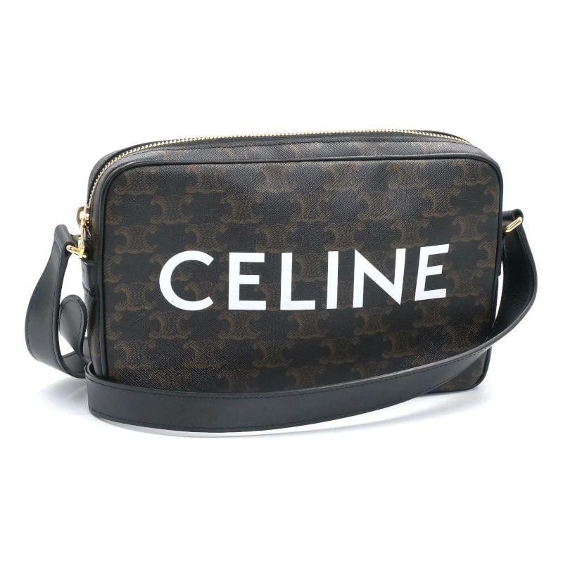 CELINE BAG: MEDIUM MESSENGER BAG: CELINE Bag: Medium Messenger Bag Brand: CELINE Type/Style: Messenger Bag Material: Exterior Material Canvas Color: Exterior Color Black Size: (approx. W9.1 ? H5.7 ? D1.6 inch) Accessories: None
