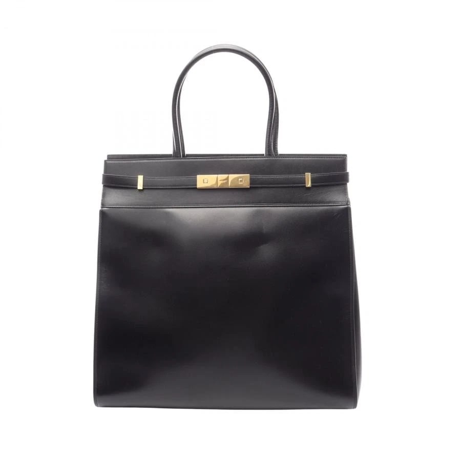 SAINT LAURENT PARIS BAG: MANHATTAN BLACK: SAINT LAURENT PARIS Bag: Manhattan Black Brand: SAINT LAURENT PARIS Type/Style: Tote Material: Exterior Material Leather Color: Exterior Color Black Size: (approx. W16.9 ? H17.3 ? D5.5 inch) Acces