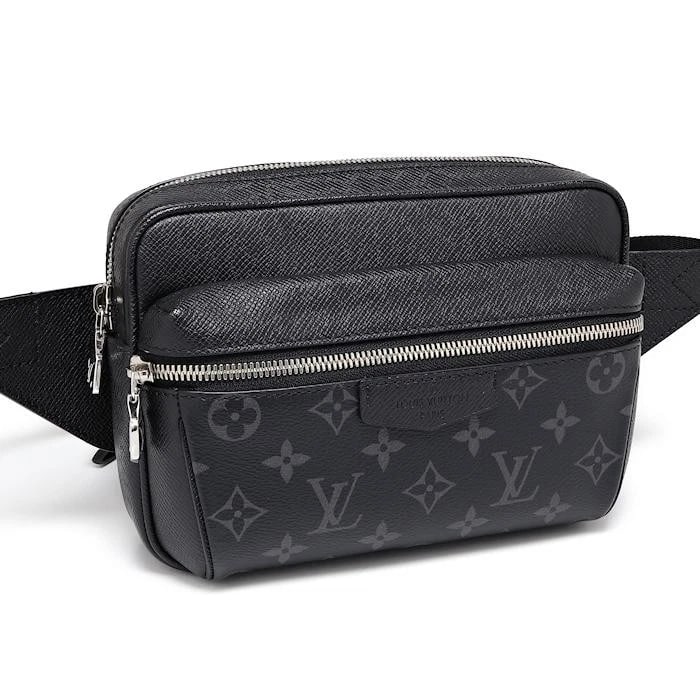 LOUIS VUITTON BAG: BUMBAG OUTDOOR: LOUIS VUITTON Bag: Bumbag Outdoor Brand: LOUIS VUITTON Type/Style: Belt Bag & Fanny Pack Material: Exterior Material Leather Color: Exterior Color Blue Size: (approx. H5.9 ? W8.3 ? D2.0 inch) Acce
