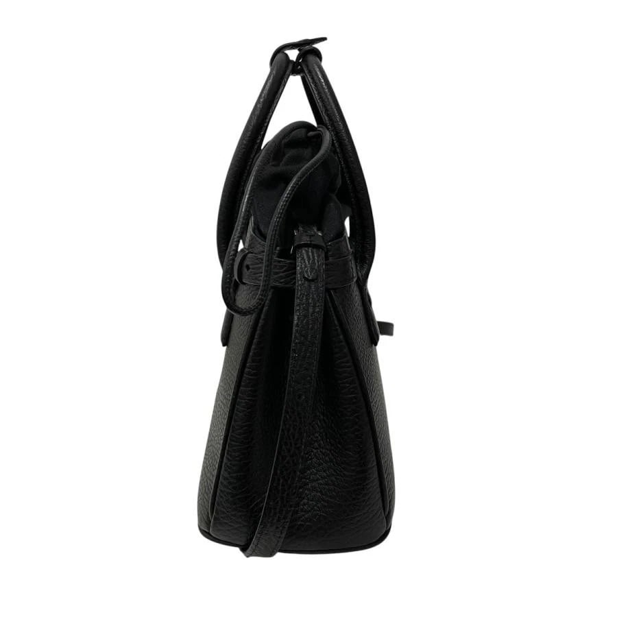 MAISON MARGIELA BAG: 5AC BLACK: MAISON MARGIELA Bag: 5AC Black Brand: Maison Margiela Type/Style: Shoulder Bag Material: Exterior Material Leather Color: Exterior Color Black Size: (approx. W9.4 ? H6.7 ? D4.3 inch) Accessories: