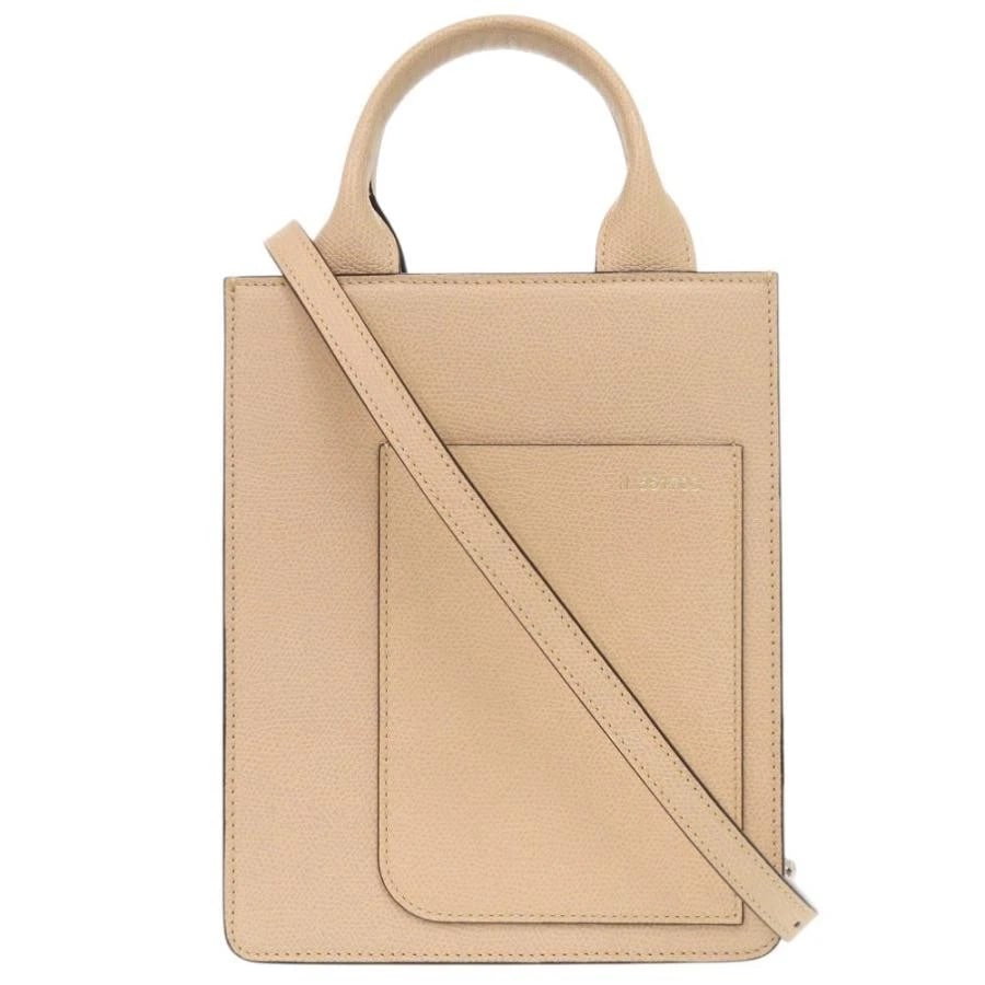 VALEXTRA BAG: BOXY MICRO BEIGE: VALExTRA Bag: BOxY MICRO Beige Brand: Valextra Type/Style: Shoulder Bag Material: Exterior Material Leather Color: Exterior Color Beige Size: (approx. W6.7 ? H8.3 ? D2.8 inch) Accessories: None