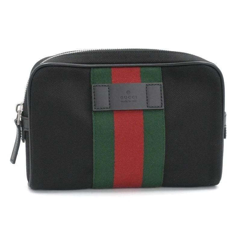 GUCCI BAG: WAIST BAG BLACK GREEN RED: GUCCI Bag: Waist Bag Black Green Red Brand: GUCCI Type/Style: Belt Bag & Fanny Pack Material: Exterior Material Canvas / Leather / Nylon Color: Exterior Color Black Size: (approx. W8.7 ? H5.5 ? D2.0 i