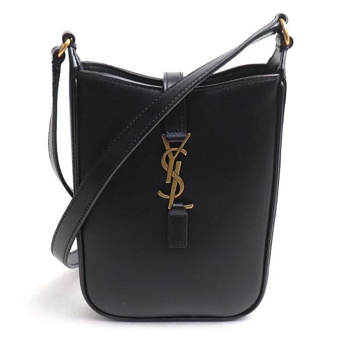SAINT LAURENT BAG: MINI VERTICAL SHOULDER: SAINT LAURENT Bag: Mini Vertical Shoulder Brand: SAINT LAURENT Type/Style: Shoulder Bag Material: Exterior Material Leather Color: Exterior Color Black Size: (approx. W5.3 ? H6.7 ? D1.4 inch) Acce