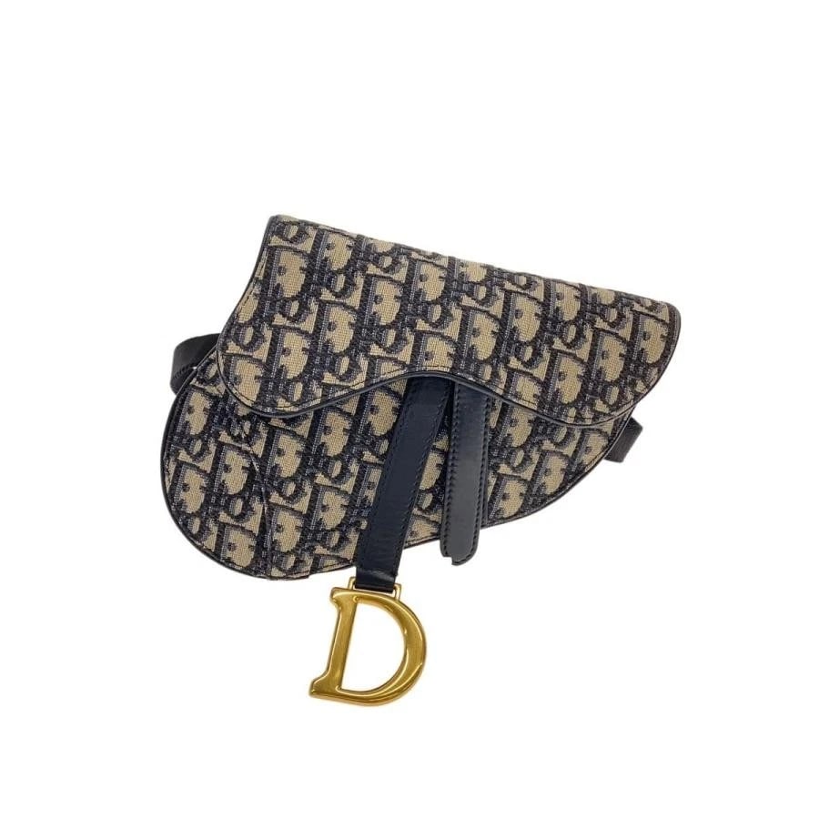 CHRISTIAN DIOR BAG: SADDLE WAIST BAG NAVY CANVAS: CHRISTIAN DIOR Bag: Saddle Waist Bag Navy Canvas Brand: Christian Dior Type/Style: Belt Bag & Fanny Pack Material: Exterior Material Canvas Color: Exterior Color Navy Size: (approx. W3.9?7.1 ? H4.3?6.
