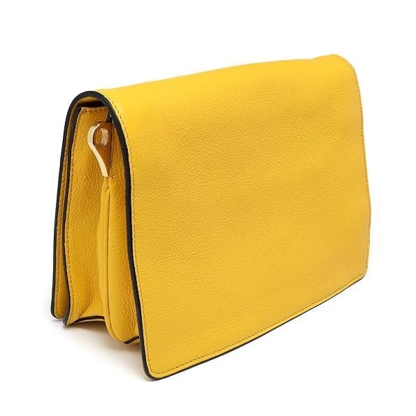 PRADA BAG: VITELLO DAINO SHOULDER: PRADA Bag: Vitello Daino Shoulder Brand: PRADA Type/Style: Shoulder Bag Material: Exterior Material Leather Color: Exterior Color Yellow Size: (approx. W9.1 ? H6.1 ? D3.9 inch) Accessories: None <