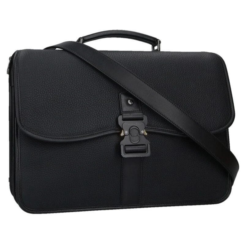 CHRISTIAN DIOR BAG: BLACK: CHRISTIAN DIOR Bag: Black Brand: Christian Dior Type/Style: Satchel/Top Handle Bag Material: Exterior Material Leather Color: Exterior Color Black Size: (approx. W14.6 ? H10.2 ? D3.1 inch) Accesso