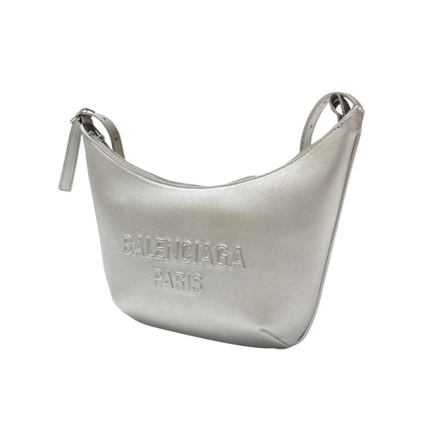 BALENCIAGA BAG: MARY KATE SLING BAG: BALENCIAGA Bag: Mary Kate Sling Bag Brand: BALENCIAGA Type/Style: Shoulder Bag Material: Exterior Material Leather Color: Exterior Color Silver Size: (approx. W12.2 ? H8.3 ? D1.6 inch) Accessories