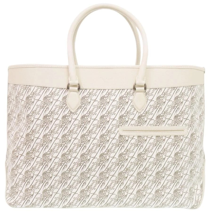 BERLUTI BAG: TOUJOURS TOILE MARBEUF XL WHITE: BERLUTI Bag: Toujours Toile Marbeuf xL White Brand: BERLUTI Type/Style: Tote Material: Exterior Material Leather Color: Exterior Color White Size: (approx. W19.3?22.0 ? H14.0 ? D6.1 inch)