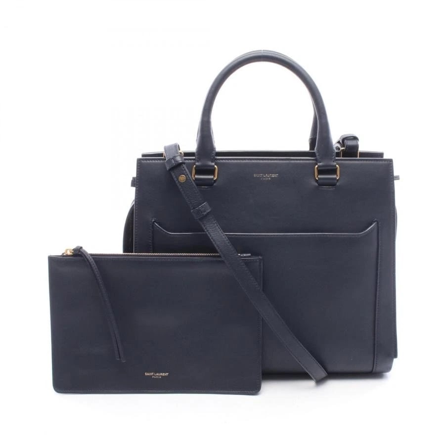 SAINT LAURENT PARIS BAG: EAST SIDE MEDIUM NAVY LEATHER: SAINT LAURENT PARIS Bag: EAST SIDE Medium Navy Leather Brand: SAINT LAURENT PARIS Type/Style: Satchel/Top Handle Bag Material: Exterior Material Leather Color: Exterior Color Navy Size: (approx.