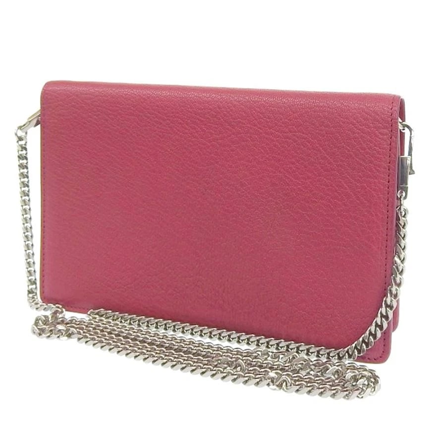 GIVENCHY BAG: CHAIN WALLET WINE RED: GIVENCHY Bag: Chain Wallet Wine Red Brand: GIVENCHY Type/Style: Crossbody Material: Exterior Material Leather Color: Exterior Color Bordeaux Size: (approx. W7.3 ? H4.5 ? D1.6 inch), Accessories: None