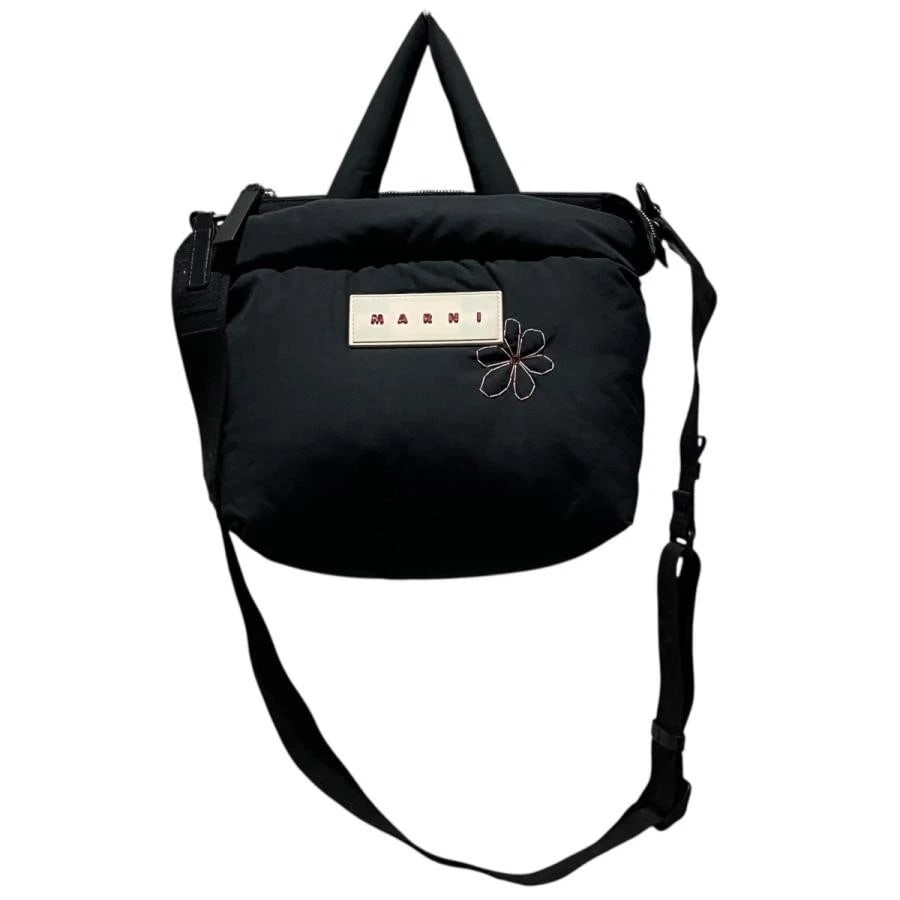 MARNI BAG: PUFF E/W TOTE: MARNI Bag: Puff E/W Tote Brand: MARNI Type/Style: Tote Tote Material: Exterior Material Leather Leather Color: Exterior Color Black Size: (approx. W12.6 ? H9.8 ? D3.9 inch) Accessories: None