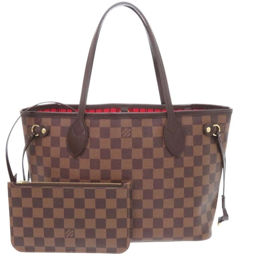 LOUIS VUITTON BAG: NEVERFULL PM: LOUIS VUITTON Bag: Neverfull PM Brand: LOUIS VUITTON Type/Style: Tote Material: Exterior Material Canvas Color: Exterior Color Sienne Size: (approx. W11.0 ? H8.7 ? D4.9 inch) Accessories: None